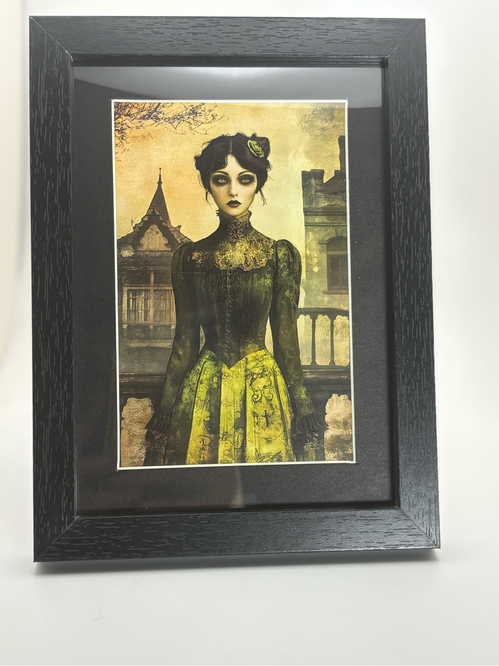 Gothic Victorian Woman Framed Art Print